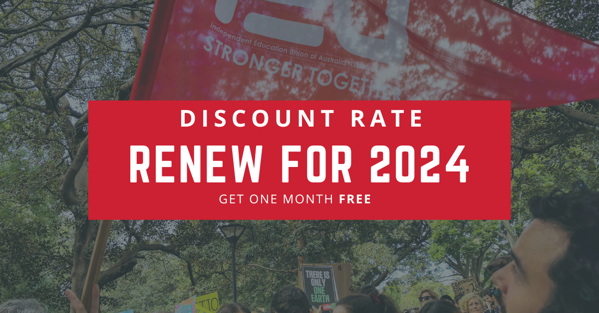 Membership discount 2024 IEU NSW/ACT