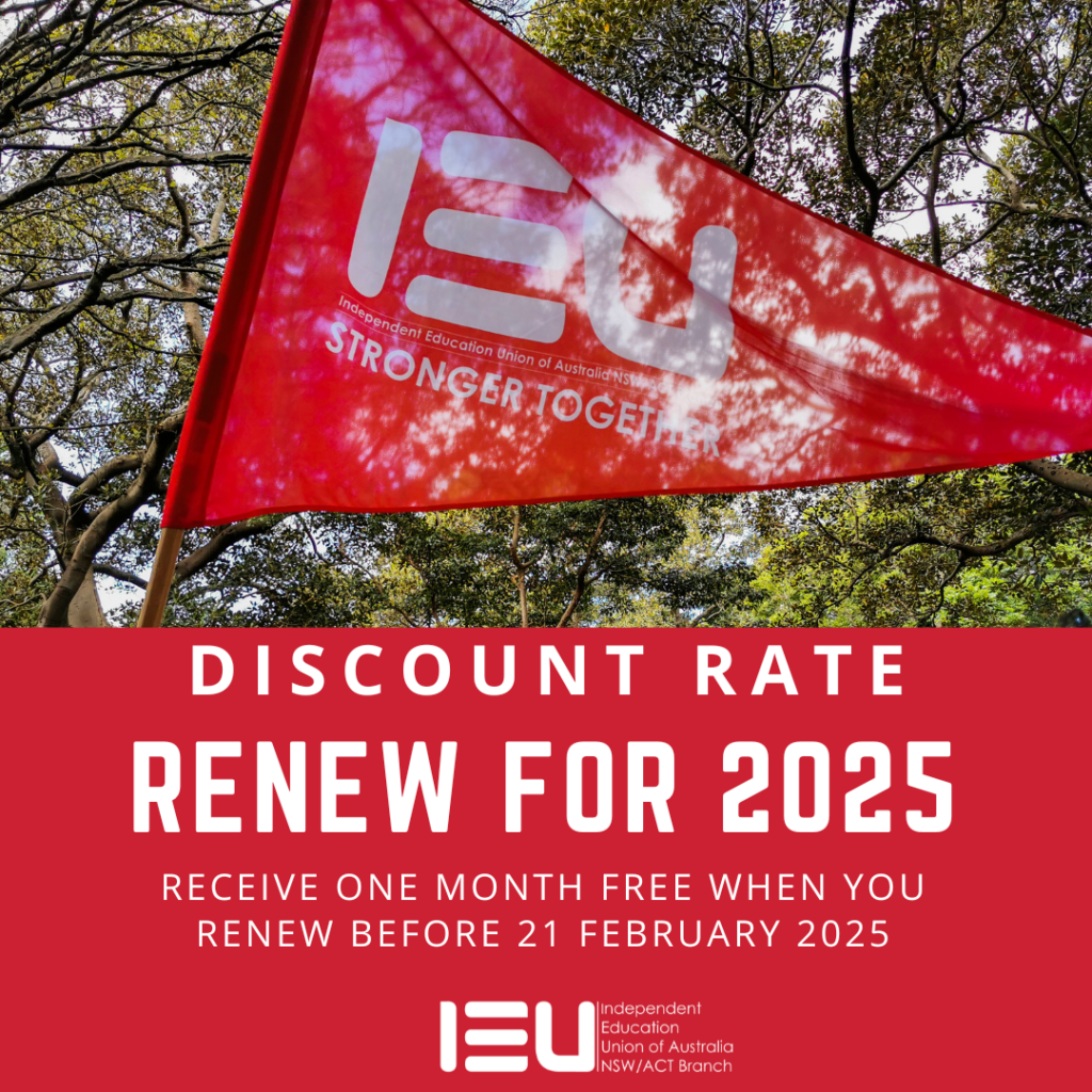 Membership discount 2025 IEU NSW/ACT