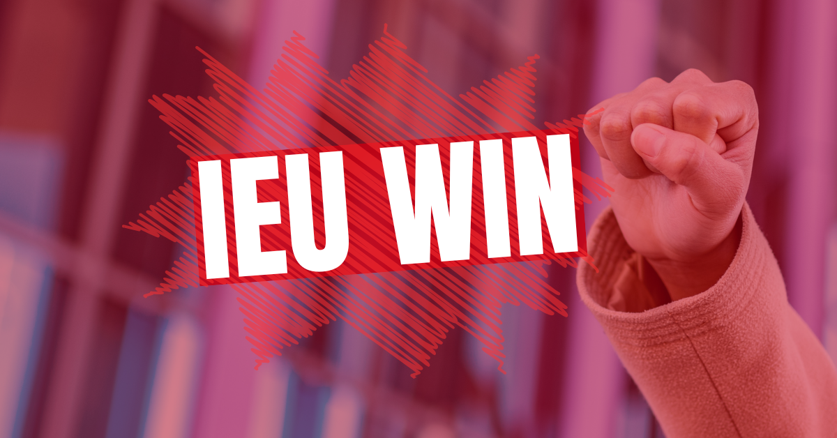 IEU member wins appeal and gains flexible work