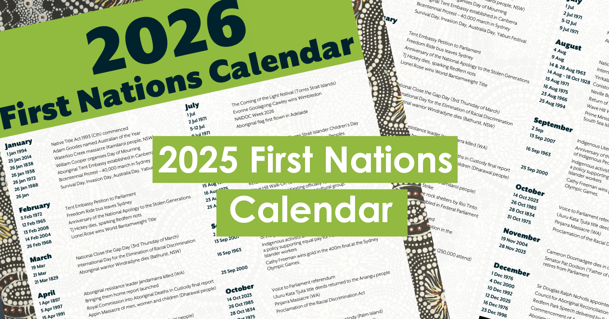 2026 First Nations Calendar