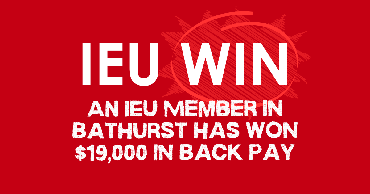 Union wins $19,000 back pay for support staff member in Bathurst 
